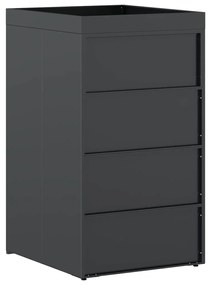 Hulladékgyűjtő tároló virágcserép tetővel 240L-es kukához