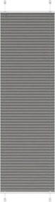 vidaXL pliszírozott redőny antracit 55x200 cm szövetszélesség 54,4 cm