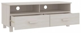HAMAR fehér tömör fenyőfa TV-szekrény 106 x 40 x 40 cm