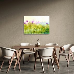 Kép - Réti virágok (üvegen) (70x50 cm)