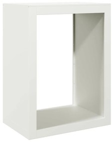 fehér acél tűzifatároló 60 x 40 x 80 cm
