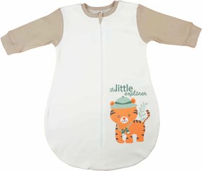 Hosszú ujjú vékony pamut hálózsák tigris mintával 1 TOG