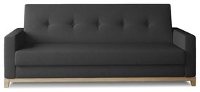 Fekete kinyitható-tárolóhelyes kanapé 216 cm Selene – ELTAP