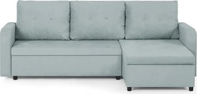 TOKYO Kinyitható sarokkanapé Fekete