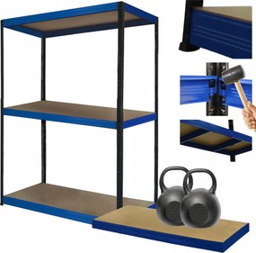 Helios fém tároló állvány műhely állvány 90x110x40cm 3Px275kg