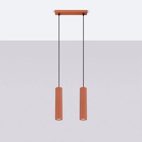 Téglavörös függőlámpa Gleam – Sollux