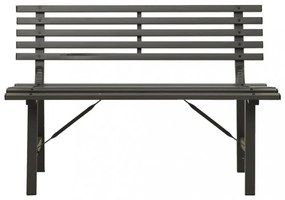 fekete acél kerti pad 110 cm