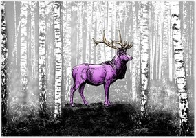 Poszterek 100x70 Szarvas Nyírfa Erdő