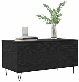 vidaXL Dohányzóasztal Musta tammi 90 x 44.5 x 45 cm Faanyag