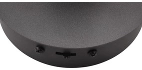 Fekete-rézszínű LED fali lámpa ø 10 cm Orbit – Trio Select