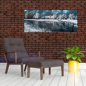 Kép - Fagyott táj (120x50 cm)