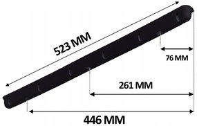 Erga Erga, mennyezeti akasztó ruhaszárításhoz 6x150 cm, fekete, ERG-SEP-10SUSSU6PCZ15