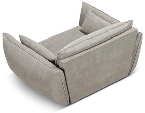 Világosszürke fotel Vanda – Mazzini Sofas
