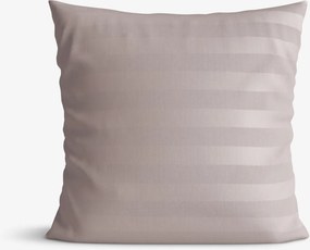 Goldea damaszt párnahuzat - szürkésbarna csíkos 40 x 60 cm