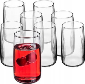 8x Italos Poharak 480ml Gyümölcslé Italos Pohár Szett Nagy