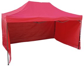 Összecsukható sátor 3x4,5 piros HQ