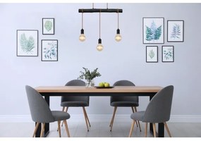 Globo 15539-3HB - Csillár zsinóron GREGOR 3xE27/60W/230V