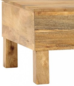 tömör mangófa dohányzóasztal 110 x 55 x 35 cm