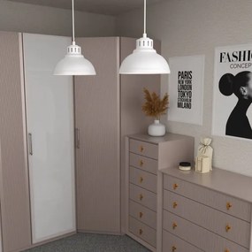 Csillár zsinóron SVEN 2xE27/15W/230V fehér