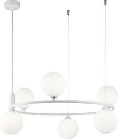 MAYTONI MOD013PL-06W RING Modern Függesztett Lámpa Fehér G9 IP20