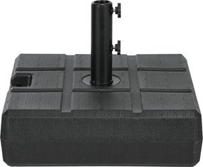Outsunny Töltőanyaggal Kapható Téglalap Alapernyőhöz 30 kg Víz és 40 kg Homok Ínycsiklandó Terasz Kert 49x49x36.5 cm Fekete | Aosom