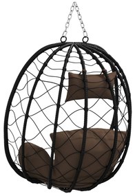 Függő Tojás Szék Kosár Állvány Nélkül Kávé Poli Rattan
