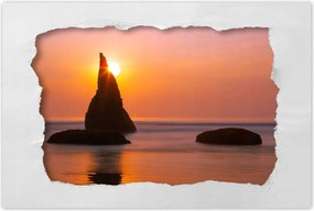 Poszterek 90x60 Sziklák Naplemente Tenger