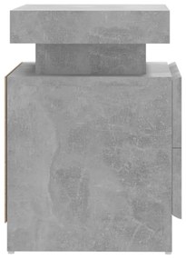 Betonszürke szerelt fa éjjeliszekrény 45 x 35 x 52 cm