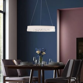 Kábeles LED csillár FROZI LED/32W/230V átm. 50 cm fehér