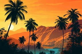 Poszter 91,5x60cm Naplemente a szigeteken