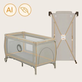 Lionelo - STEFI PLUS utazóágy, bézs cappuccino