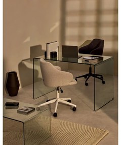 Üveg íróasztal 70x125 cm Burano – Kave Home