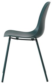 Türkiz műanyag étkezőszék Whitby – Unique Furniture