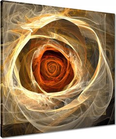 Vászonkép 60x60 Fraktál rózsa
