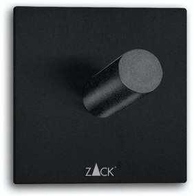 DUPLO törölközőtartó akasztó 2 darabos szett, szögletes, fekete - ZACK