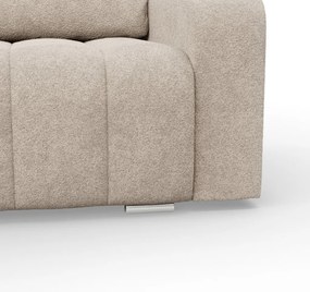 Modena sarokkanapé, szövet anyag, univerzális oldal, bézs