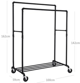 Mobil álló fogas LINEA fekete
