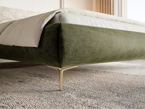 Franciaágy 140 cm Rirri 140B (ágyráccsal) (oliva + arany). 1099850