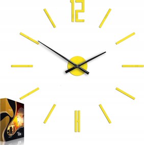 Modern stílusú falióra Akril Carlo Yellow Kerek Kvarc