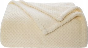 Bolyhos Takaró Puha Meleg kényelmes plüss takaró 125x150cm Bézs Miulee