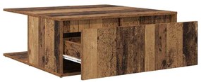 Dohányzóasztal with Drawer Öreg fa 80 x 80 x 31 cm Faanyag