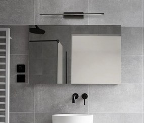 Fürdőszoba Tükörmegvilágító Lámpa Fekete MONDRIAN NOVA LUCE 9053202