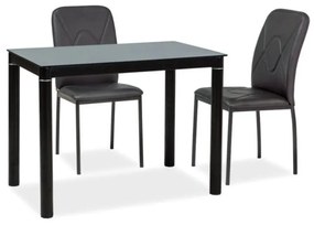 HILMA 100x60 étkezőasztal, 100x75x60, fekete