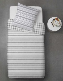Renforcé pamut ágynemű LINKY szürke Ágyneműhuzat mérete: 70 x 90 cm | 140 x 220 cm