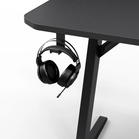 Gamer asztal, SENSE7 Nomad Cybernetic, 140×60 cm fekete