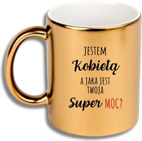 Bögre Arany Ajándék Különböző Alkalmak Ajándék Nő Vagyok Szupererő