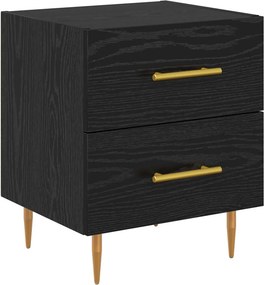 vidaXL Éjjeliszekrény fiókkal Fekete tölgy 40 x 35 x 47,5 cm Faanyag
