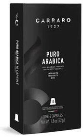Kávékapszula, Nespresso® kompatibilis, 10 db, CARRARO Puro Arabica (KHK1094)