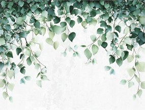 Fotótapéta Finom Botanikus ágak Frissesség a falon 368x254 +ragasztó