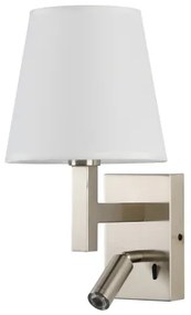 Brilagi - LED Fali lámpa DEYA 1xE14/40W/230V + LED/3W fehér/matt króm